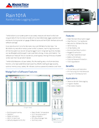Thumbnail of document Data Sheet - Rain101A Rainfall Data Logging System